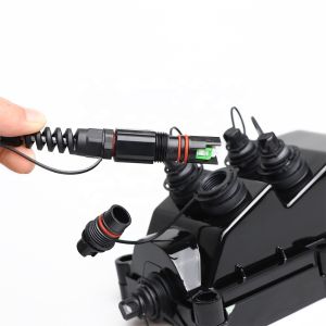 SC APC Waterproof FTTH Solution Reinforced With Optitap H Connector