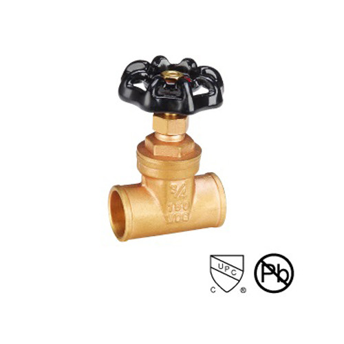 Quality SS Brass Gate Valve Casting Body Threaded Water Gate Valve Connect Manual Power Black Handwheel wholesale