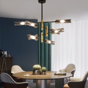 Postmodern luxury chandelier nordic sputnik lamp E14 glass lamp wrought iron