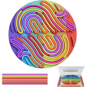 Silicone Sensory Activity Board For Kids Non-toxic 2in1 Double-Sided Design For