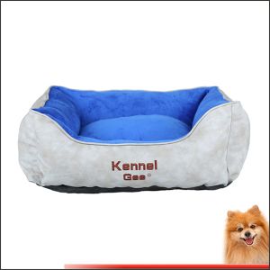 dog bed for large dogs artificial leather and short plush pp cotton pet bed china factory