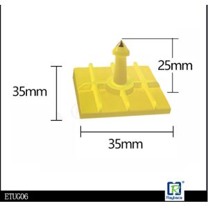Durable Custom Cattle Tags Animal Ear Tags UHF 860 - 960MHZ TPU Material