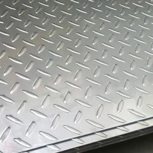 Diamond Embossed Stainless Steel Sheet 0.9mm 0.8mm Backsplash Ss 304 Chequered