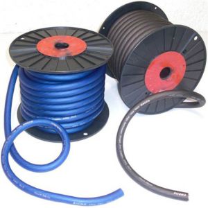 1/0 Gauge Oversized RED Power Ground Wire with Insulation Material PVC and