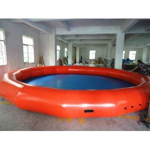 Round 10m Diameter Plato Portable Water Pool Logo Printing