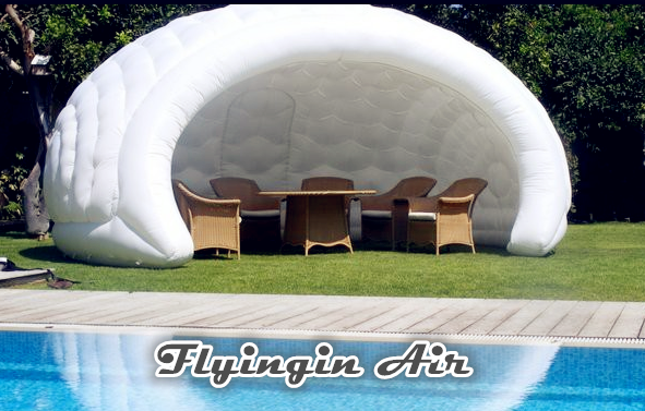 White Inflatable Semicircular Booth, Advertising Inflatable Tent for Conference