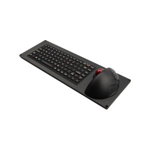 EMC Silicone Rubber Keyboard With optical Trackball Aluminum Housing