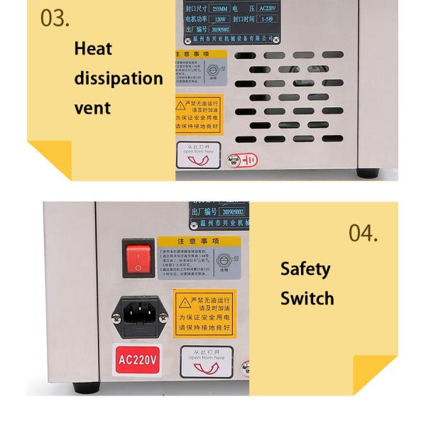 DUOQI DZ-260C Single Chamber Vacuum Sealer for Desk Type Industrial Food Packaging