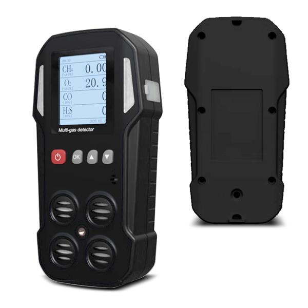 Industrial 4-Gas Detector for Confined Spaces: CH4/CO/H2S/O2 High-Accuracy Sensor with Visual Alarm