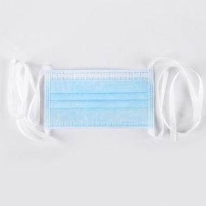 Disposable Non Medical Flat Face Mask Anti Fog Blue 17.5*9.5cm T/CTCA7-2019