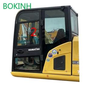 China PC60-8 PC70-8 Left Tempered Excavator Cab Glass For Windshield Replacement Komatsu on sale