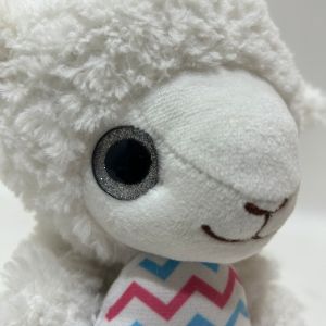 15CM Plush Toy Lamb Stuffed Animal with Colorful Eggs for Easter