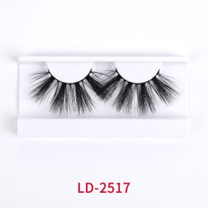 Cheap Reusable 25mm Faux Mink Lashes With 3D Natural Layered Effect for sale