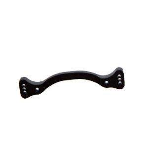 CNC precision machined aluminum part anodized in black color