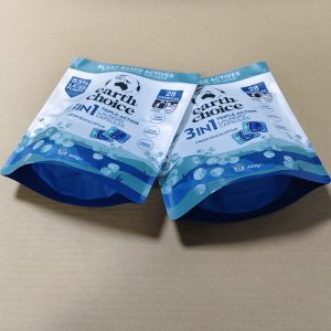Premium Laundry Detergent Pod Custom Stand-Up Zipper Pouch High Barrier Anti