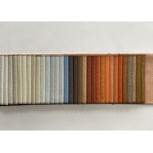 Knitted Linen Sofa Fabric Flame Retardant Faux Linen Fabric Polyester