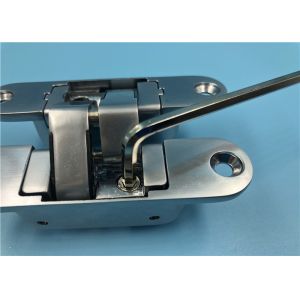 Pearl Chrome Left Open Concealed Hinges For Interior Doors 35mm Thickness