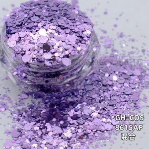 Cheap Party Makeup Iridescent Face Glitter Hexagon Titanium Ceramic Loose Cosmetic Glitter for sale