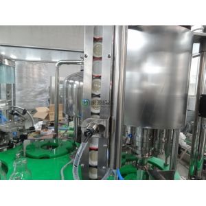 3000 BPH Water Glass Bottle Filling Machine With Twist off Cap , Hot Filling