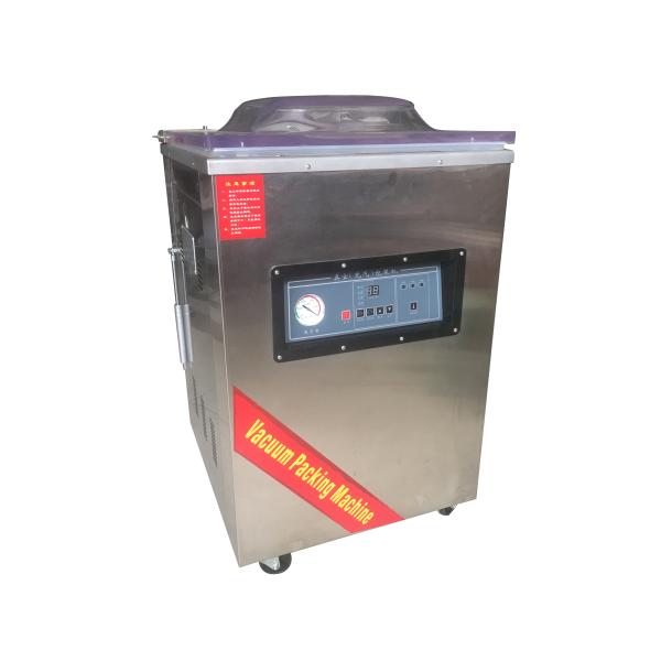 Small Meat Vegetable Vacuum Food Packing Machine Sealing Width 400X10mm