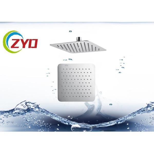 Quality 20X20mm Squre Super Thin Water Saving 304Stainless Steel Brushed Chrome Bathroom Accessory Waterfall Shower Hand wholesale