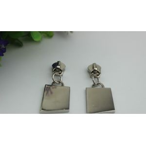 Professional hardware factory new design NO.5 hot sale zinc alloy nickel color