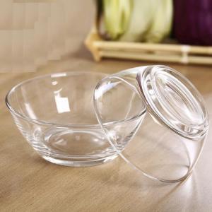 Cheap 350ml Borosilicate Glass Dinnerware Daily Use Clear Salad Bowl Set Of 2 for sale