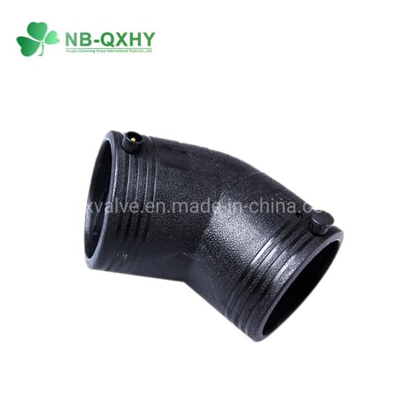 Quality DIN SDR11 HDPE Electrofusion 45deg Elbow PE Pipe Fittings for Gas and Water Supply wholesale