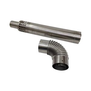 China Stainless Steel Flue Exhaust Pipe with High Temperature Resistance and Corrosion Resistant for Easy Installation on sale