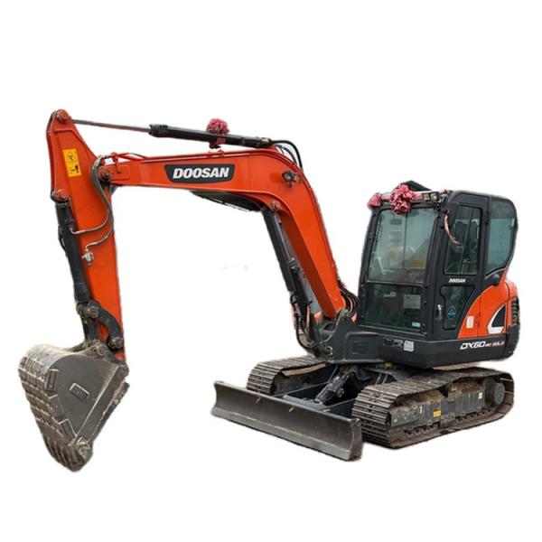 Korea Original Doosan DX60 Mini 6 Ton Used Excavator with 0.21 m3 Bucket