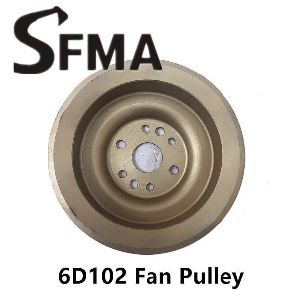 Gloden 2 Groove Pump OD188 6D102 Engine Fan Pulley