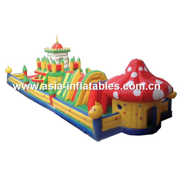 Quality CE Approved Inflatable Obstacle Challenge In Mushroom Design For Sale wholesale