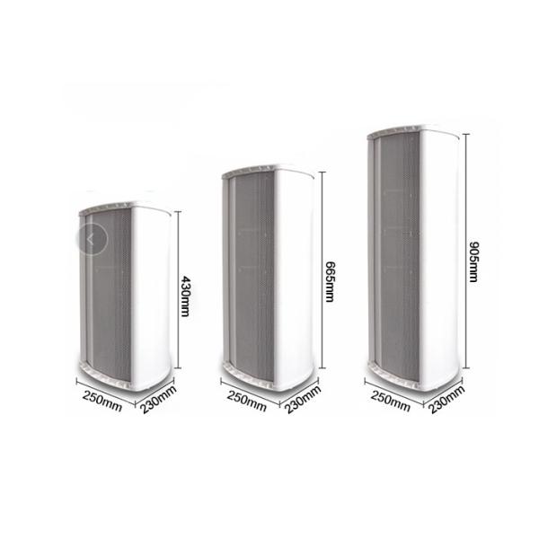 Quality 2 Way Wall Mounted Sound Column Speakers 60W Waterproof With Aluminum Alloy Shell wholesale