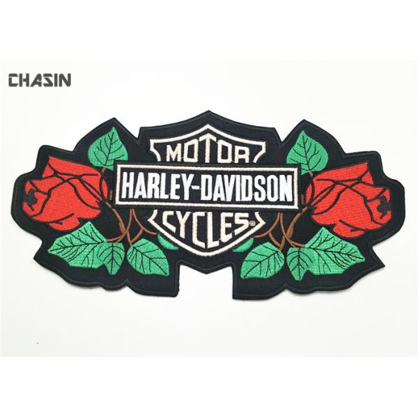 Quality Durable Large Motorcycle Biker Patches Smooth Heat Cut Border Wear Resistant wholesale