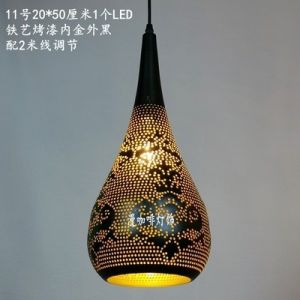 Southeast Asian Retro Vintage Hand Carved Pendant Lights for Living Room