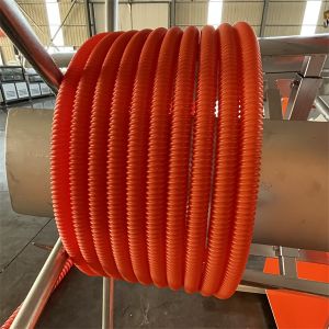 37-55kw PE Pipe Production Line With Hitachi Inverter And 100m/Roll Automatic