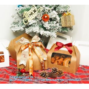 Large Gable Boxes Treat Boxes With Window, Gift Boxes Food-Grade Boxes Food