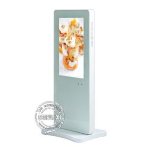 Indoor 10.1 Inch Floor Standing Digital Signage Connect U Disk To Display