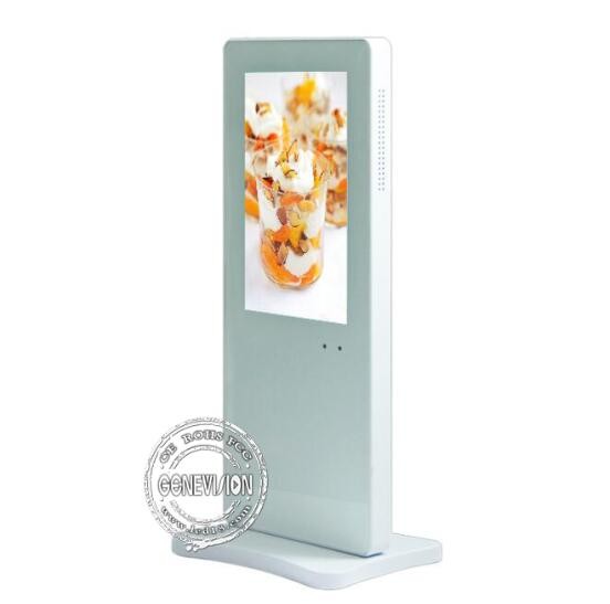 Indoor 10.1 Inch Floor Standing Digital Signage Connect U Disk To Display