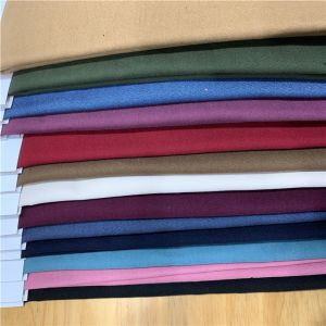 Brushed Rayon Nylon Spandex NR 2/2 Twill Fabric With Bengaline Style