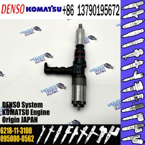 6D140 Engine Injector 095000-0562 For 6218-11-3100 PC750-6 PC600-8 PC800-6