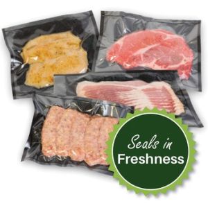 Freezer Zipper Black Vacuum Seal Bags Reusable Flexible Versatile Custom Size