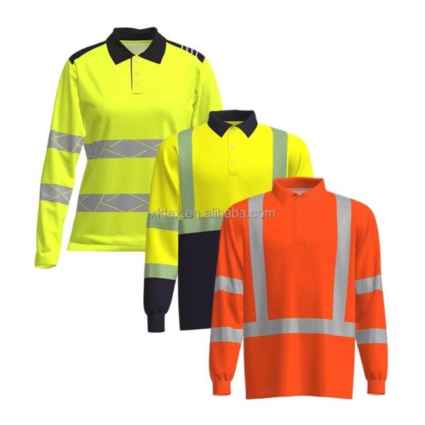Customize Various Styles OEM ANSI High Visibility Polyester Breathable Long
