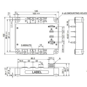 China CM150DU-12F Trench Gate Design Dual IGBTMOD™ 150 Amperes/600 Volts MITSUBISHI IGBT Power Module on sale