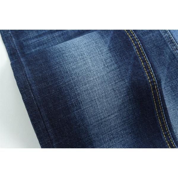 Crosshatch Slub High Stretch Cotton Polyester Spandex Denim Fabric For Men Jeans