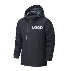 2023 Wholesale Custom embroidery logo waterproof Zipper softshell Jacket