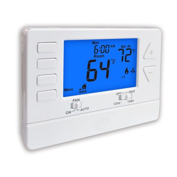 Riseem 5.65 Sq.In. Display Size Heat Pump 2 Heat 1 Cool Temperature Controller
