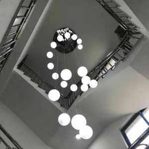 China White hurricane glass pendant lights for indoor home Stairs Lighting (WH-GP-12) on sale
