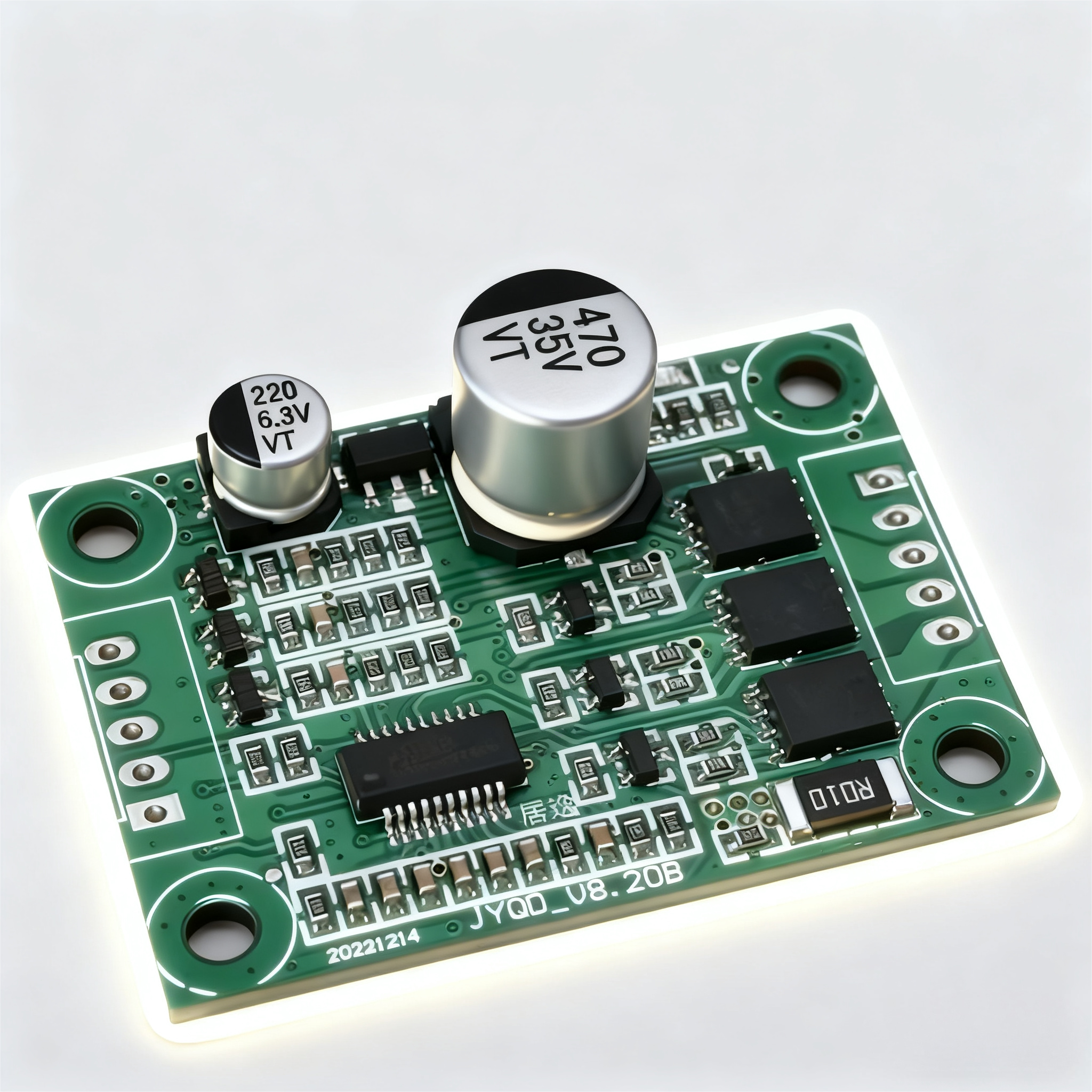 JYQD-V8.20B Sensorless BLDC Motor Driver Board Efficient 5V-28V Controller for
