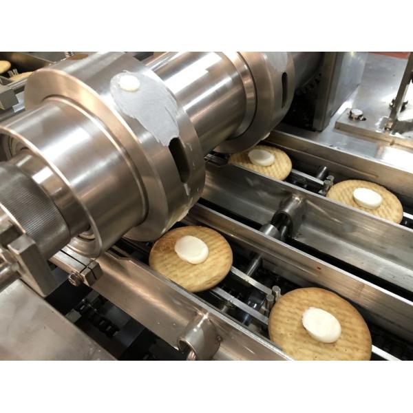 Two Lanes 1 Color Chocolate Sandwich Biscuit Machine 600-1200 Sandwiches/Min